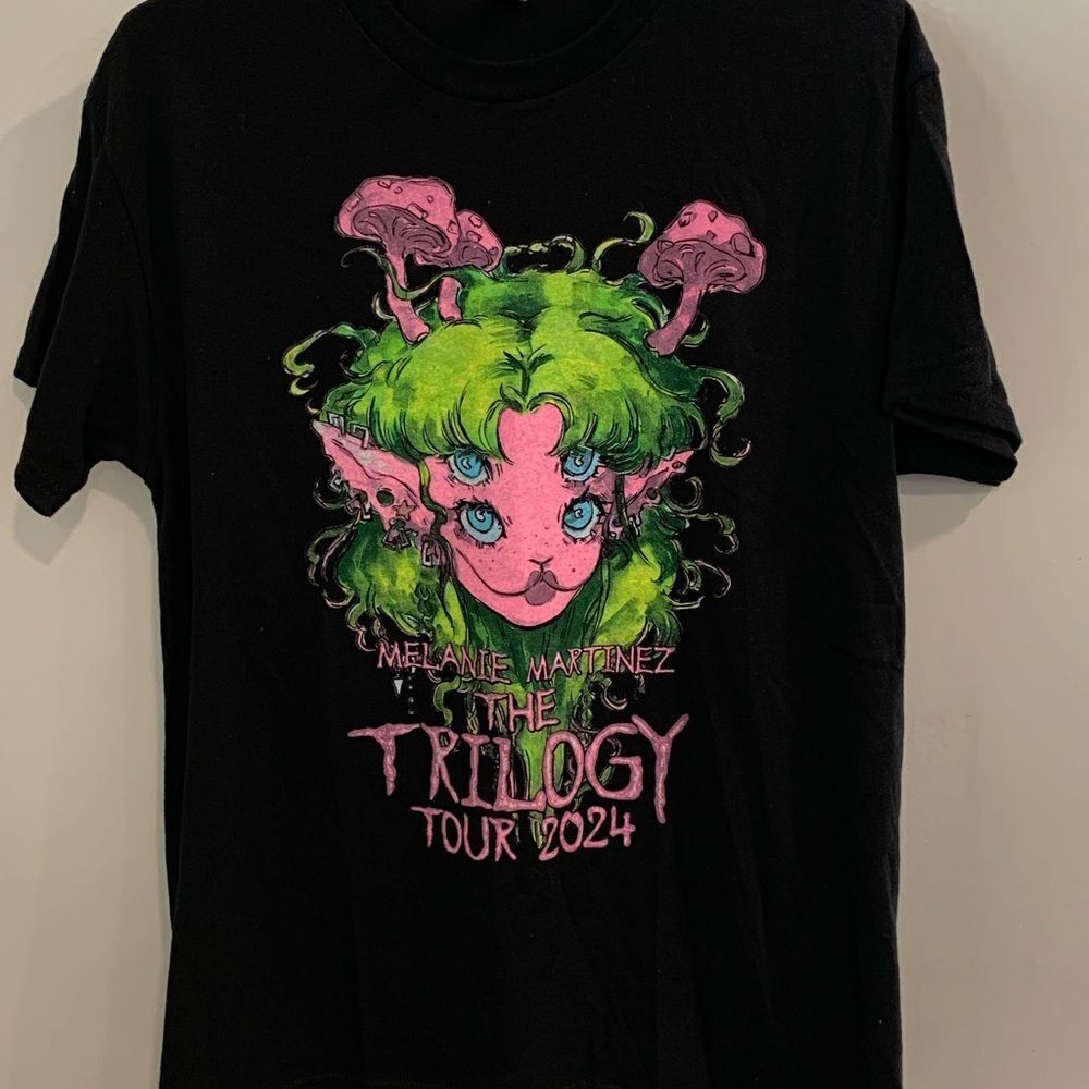 Melanie Martinez Concert 2024  Black and Green Short Sleeve Tee
